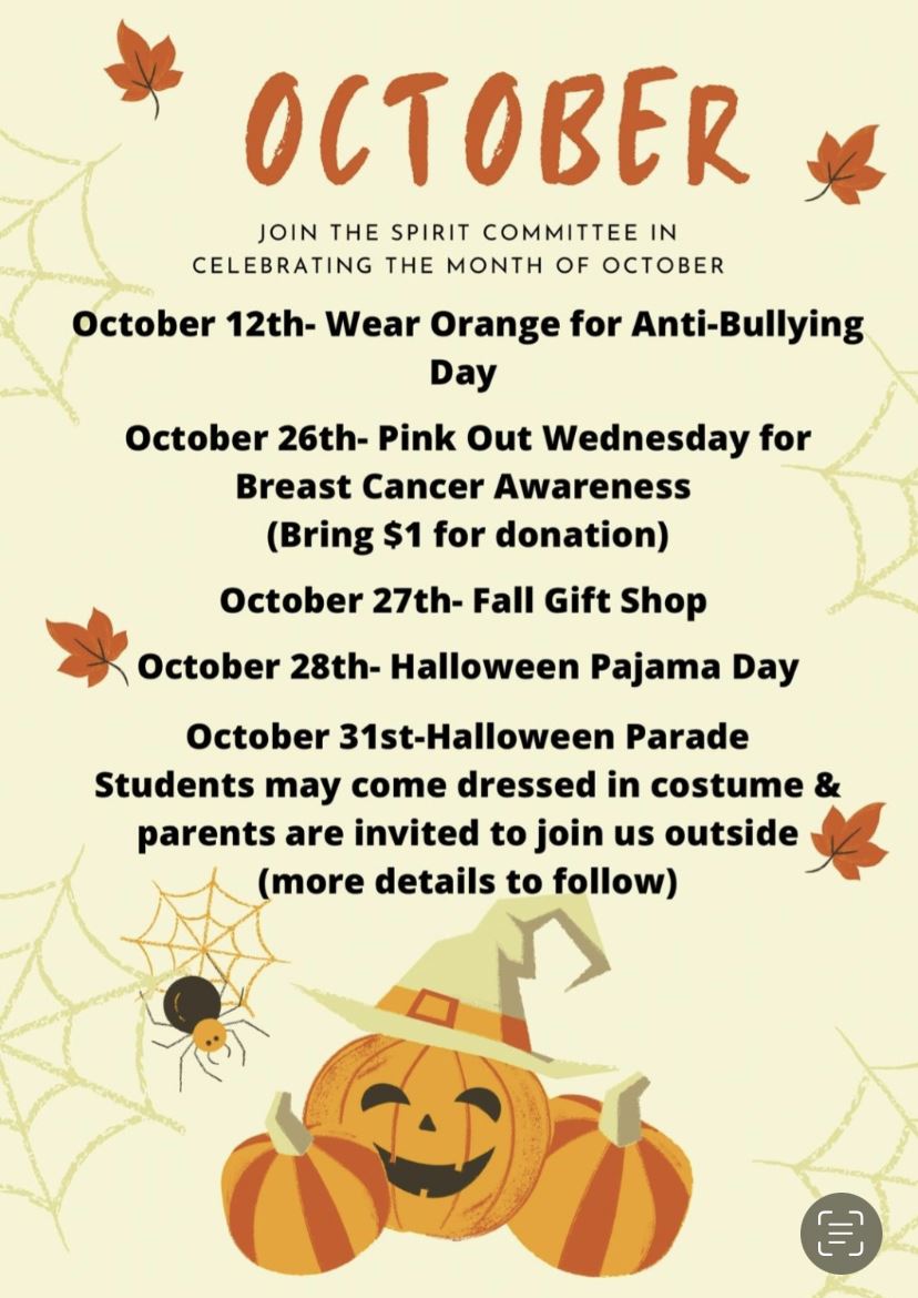 October Spirit Days