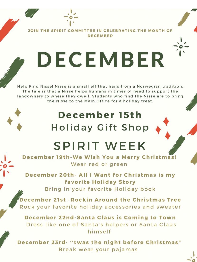 December Spirit Days