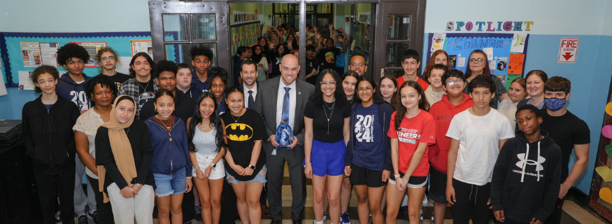 Superintendent Visits DiChiaro