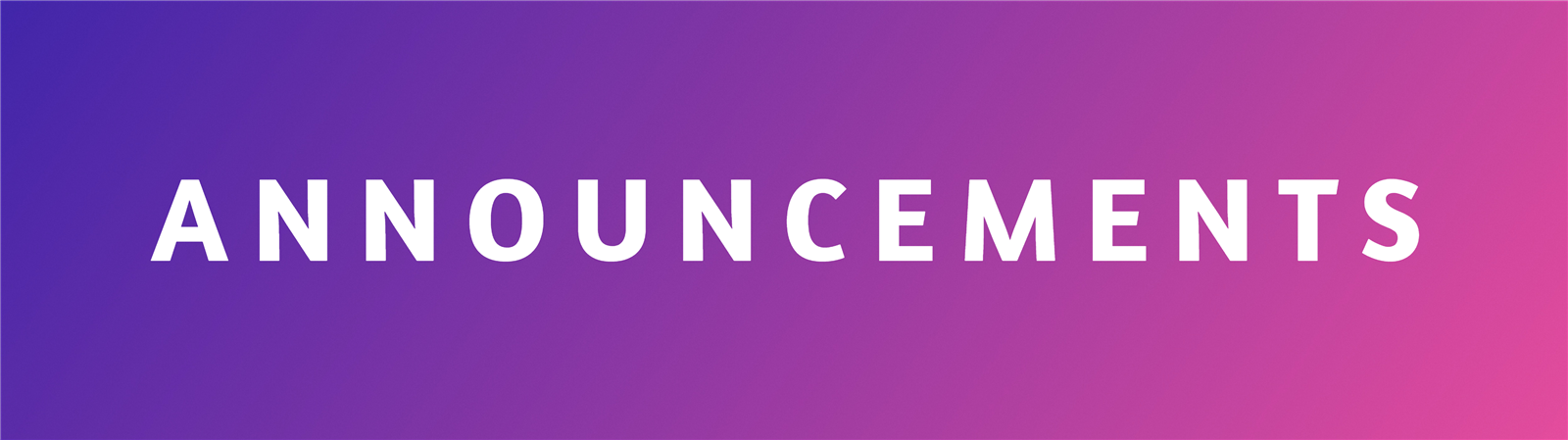 Announcements