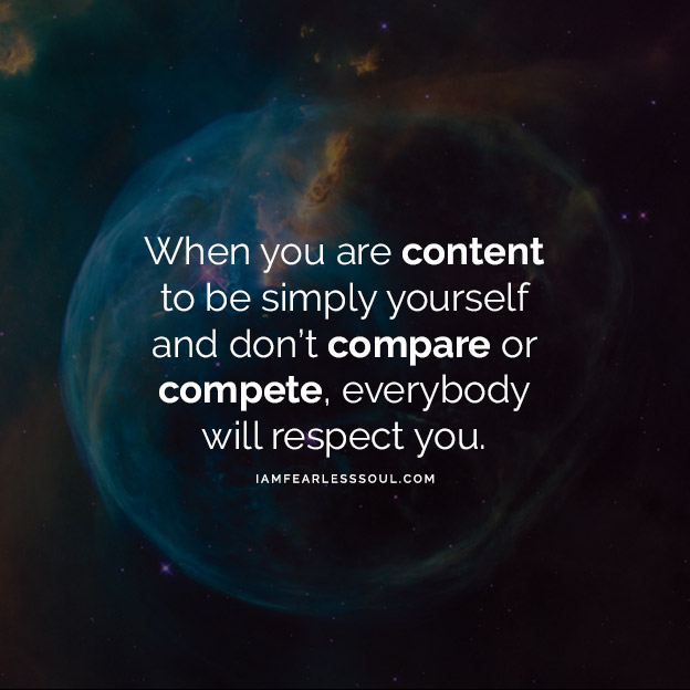 Be yourself!