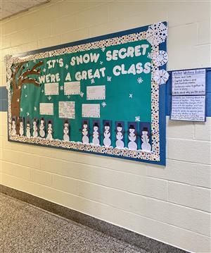 Hallway Display with Rubric  