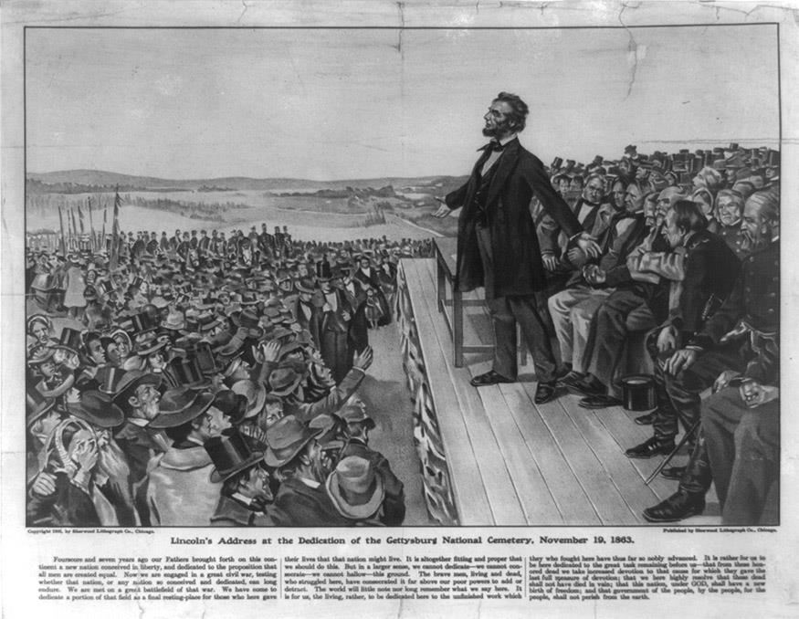 Lincoln at Gettysburg 
