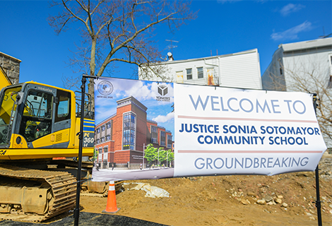  City Breaks Ground on Justice Sonia Sotomayor Community School