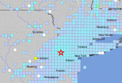  USGS Did You Feel It Marker Map for Earthquake of April 5, 2024