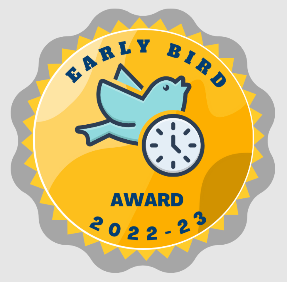 2022-23 Early Bird Membership Award from NYS PTA!