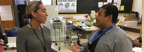 MBK Advisor Dr. Robert Vicuna and Ms. Eneida Alvarado 