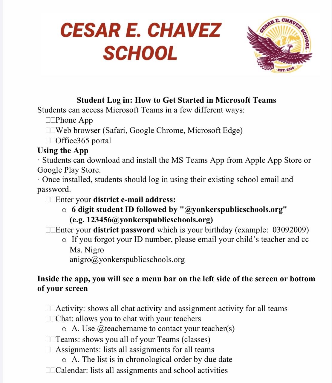 TEAMS Information