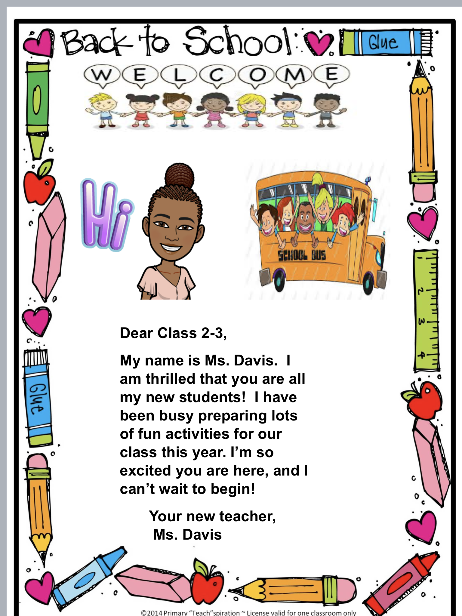 Welcome class 2-3