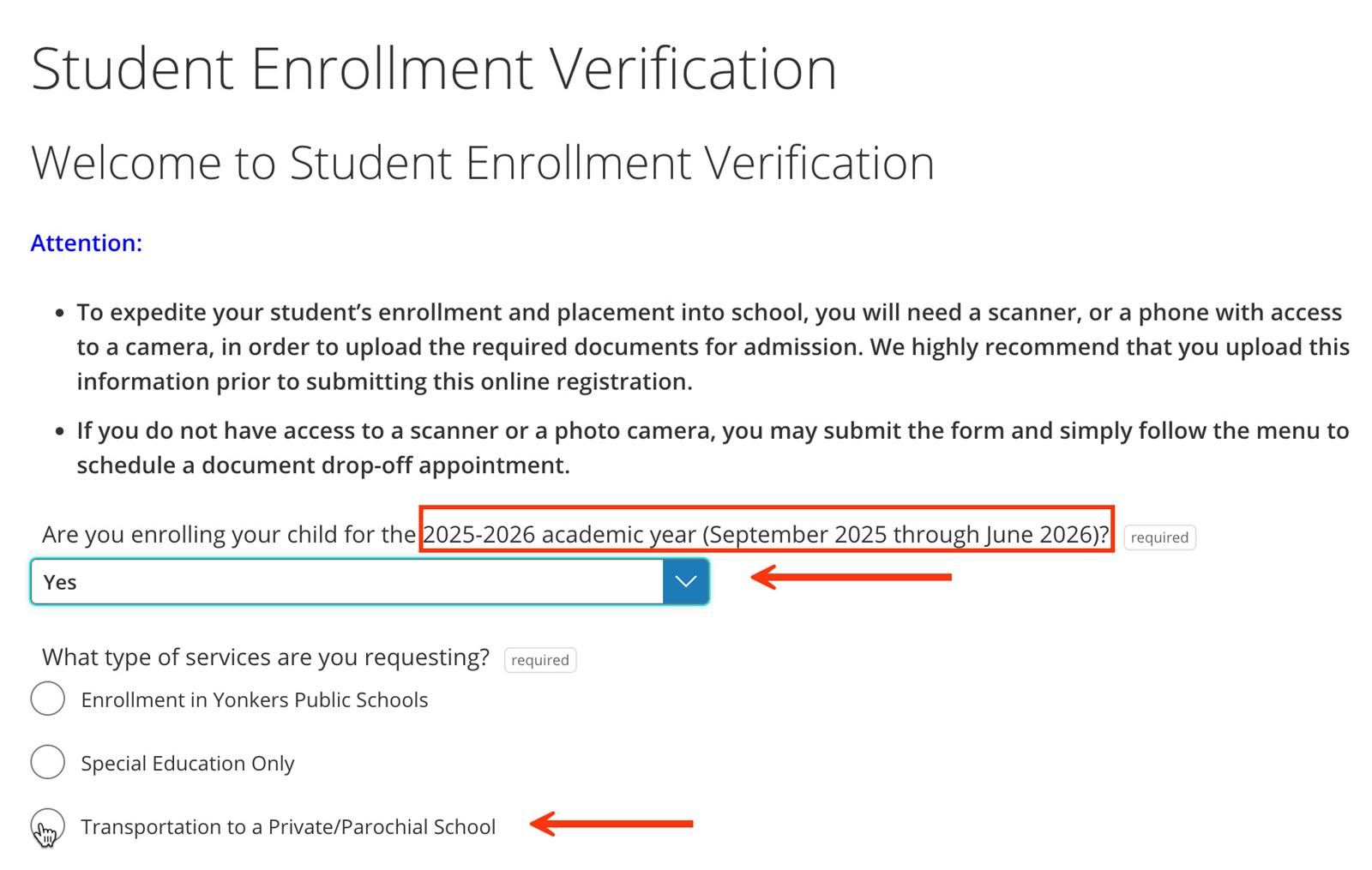 Enrollment Verification