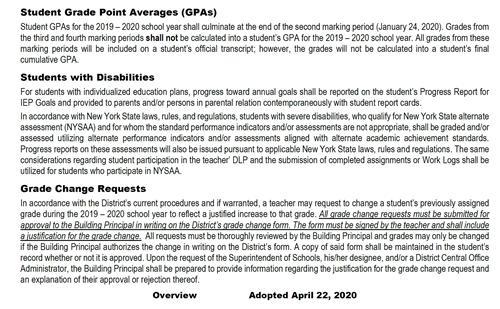 Grade policy 2 