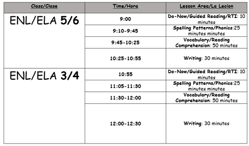 Schedule