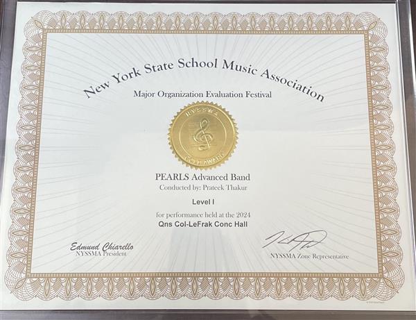 NYSSMA Majors Award