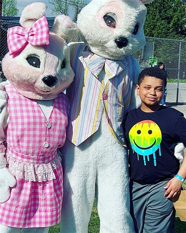 Mr. & Mrs. Bunny with friend