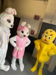 Mr and Mrs Bunny with Tweety